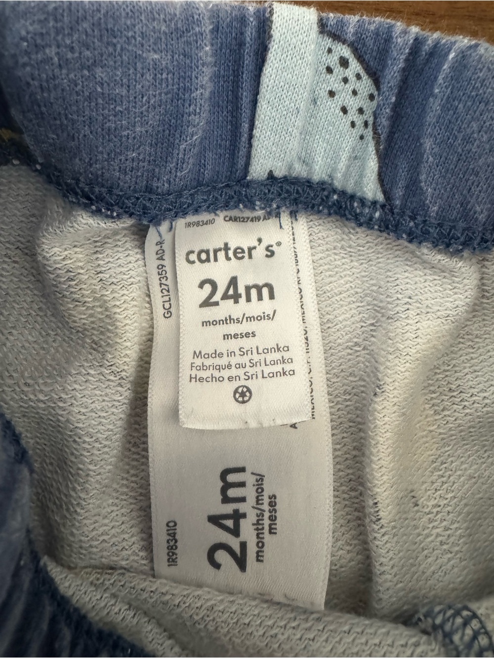Carter’s Toddler Boys Jacket Pants Set Size 2T Dinosaur 100% Cotton Blue - Picture 7 of 10